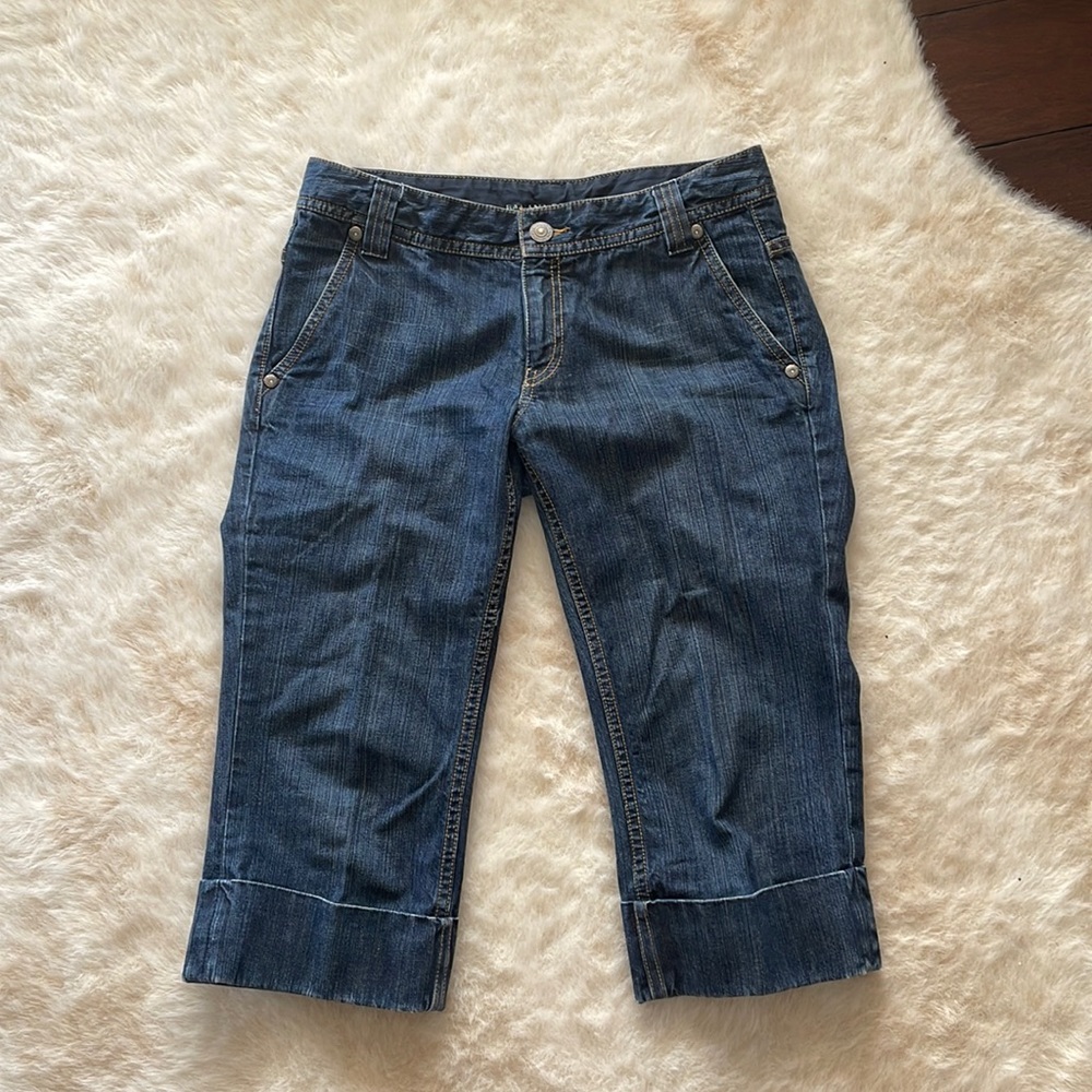 Banana Republic cropped large cuff jeans